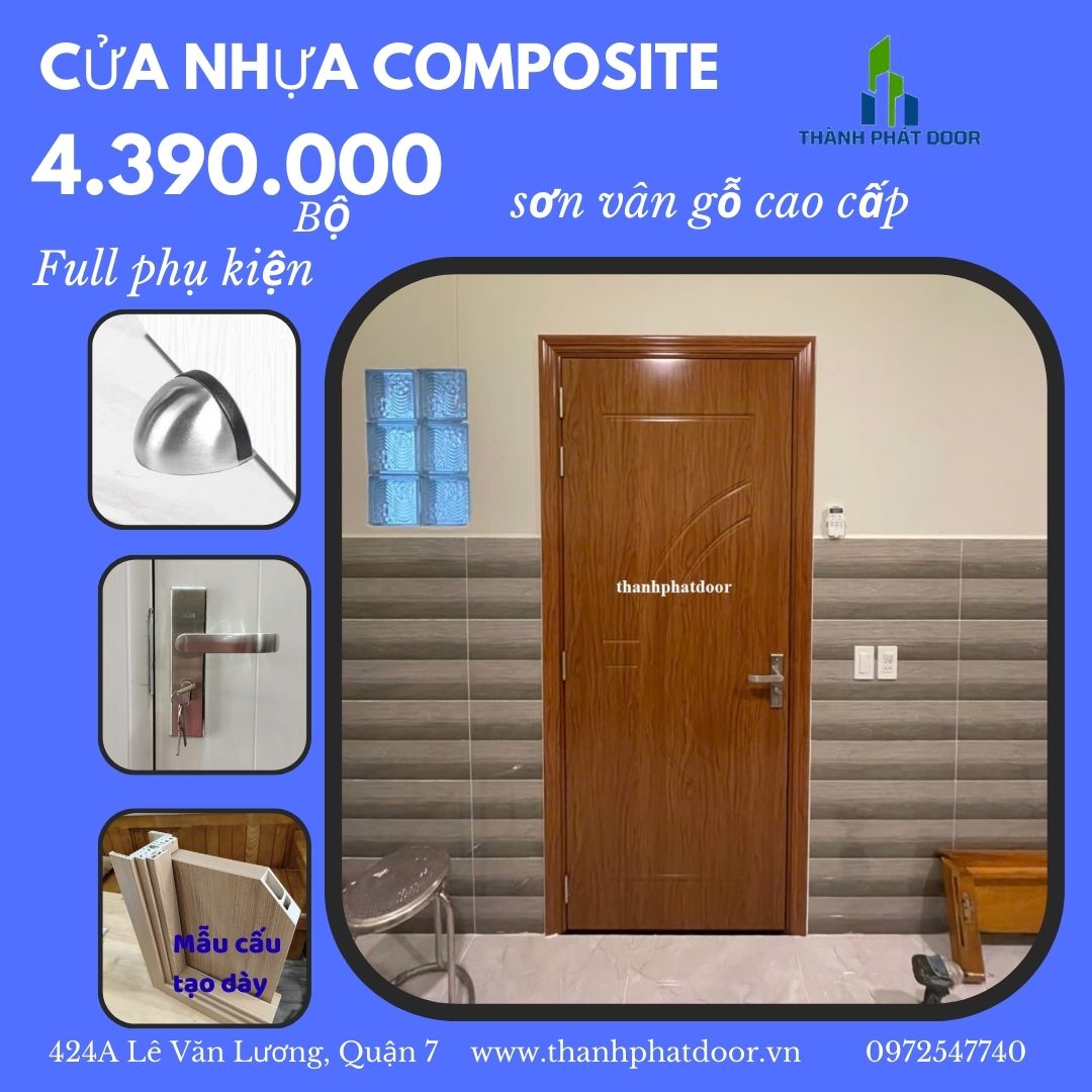 CỬA NHỰA COMPOSITE SƠN VÂNG GỖ