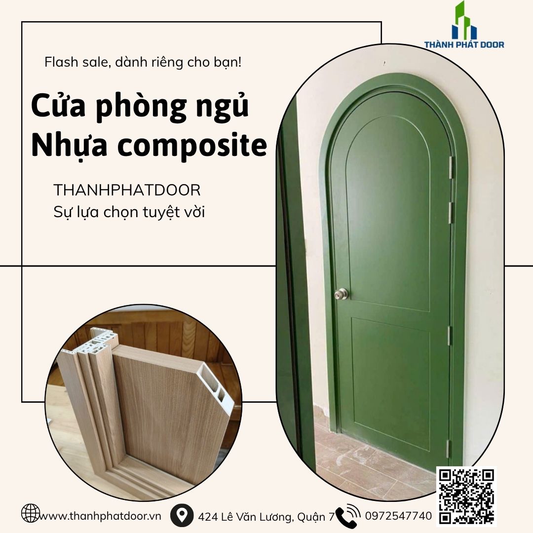 mẫu cửa composite vòm cong đẹp