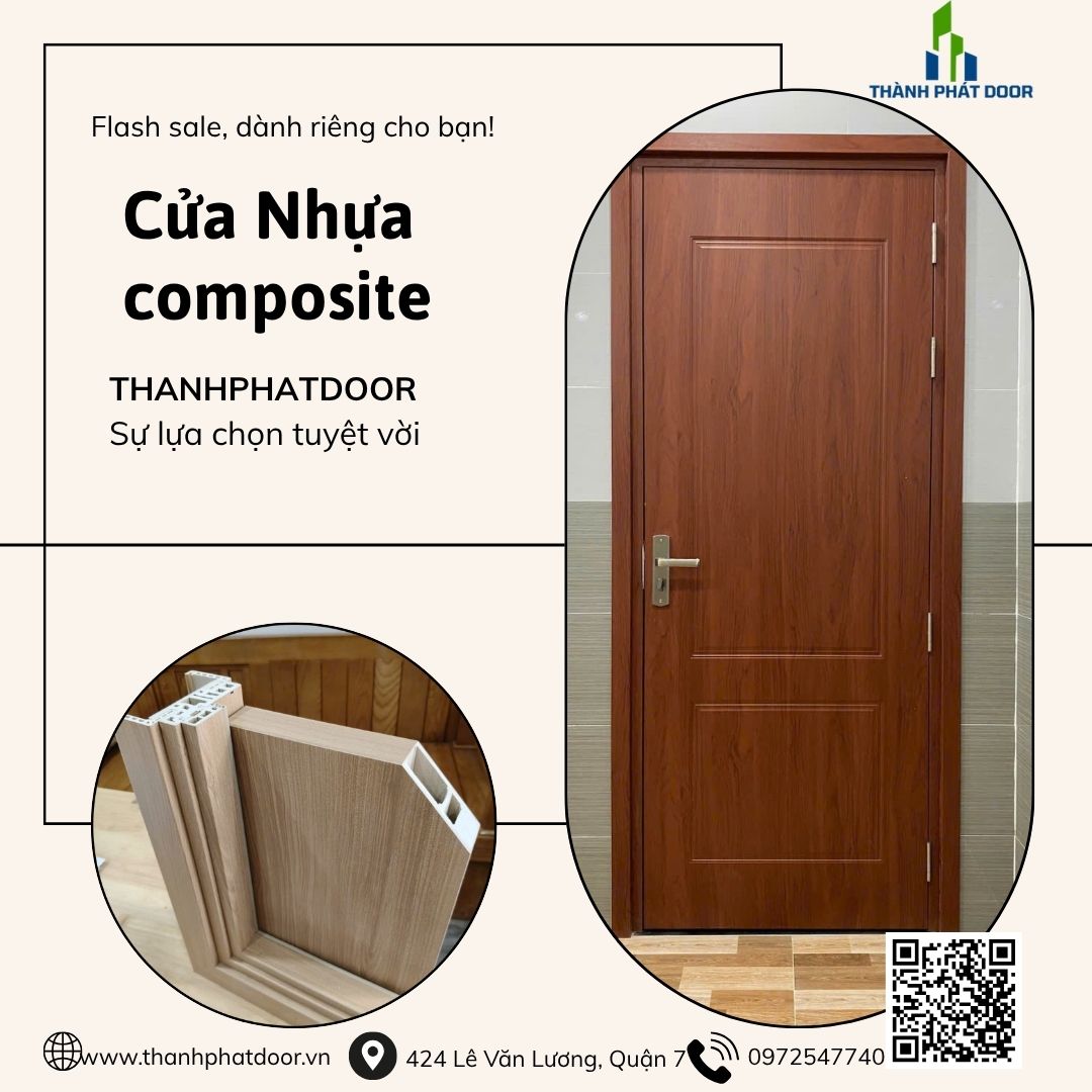 20 MẪU CỬA PHÒNG NGỦ NHỰA GIẢ GỖ ĐẸP CỬA PHÒNG NGỦ NHỰA COMPOSITE