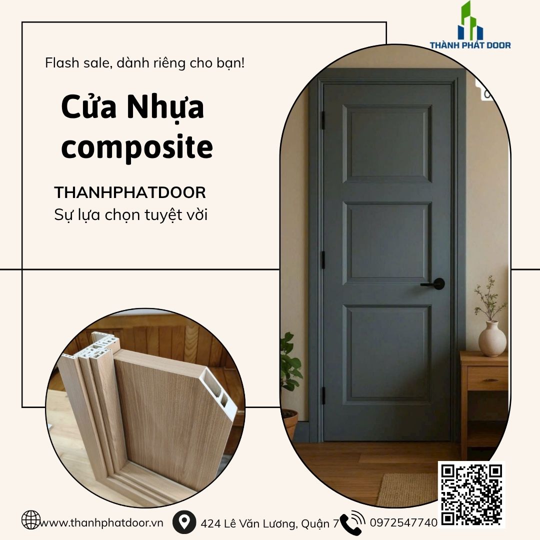 BÁO GIÁ CỬA NHỰA COMPOSITE THÁNG 9/2025 CỬA PHÒNG NGỦ NHỰA COMPOSITE