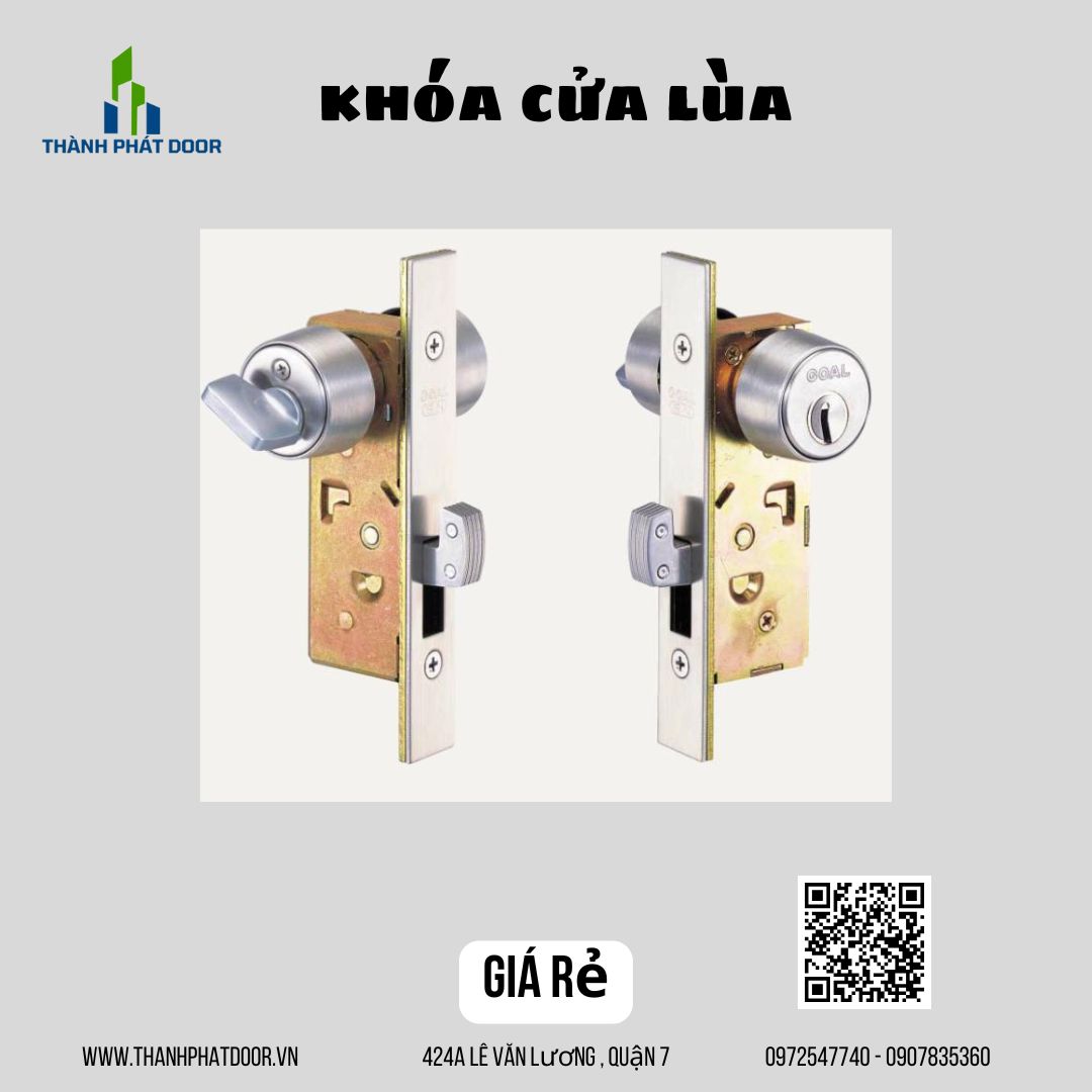 KHÓA CỬA LÙA MÀU VÀNG