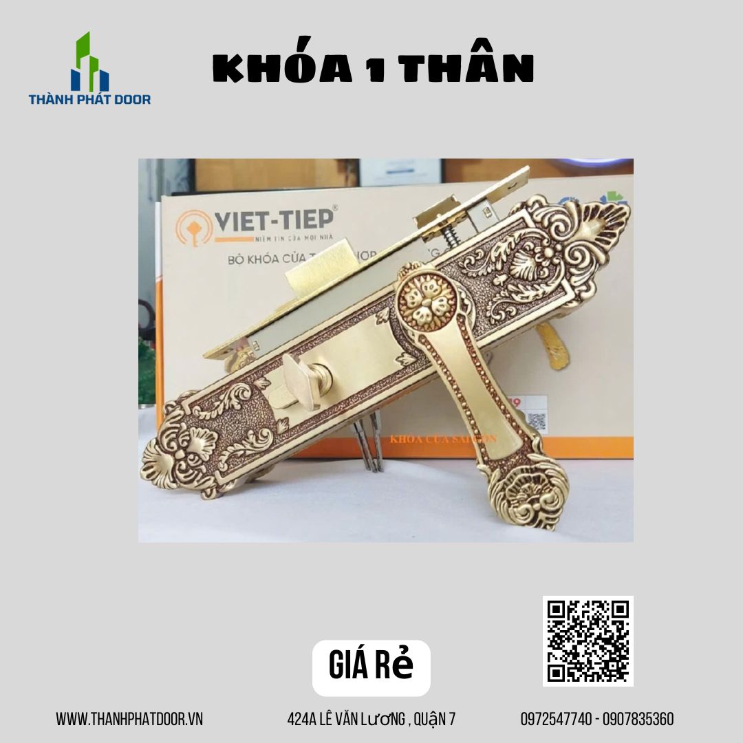 KHÓA TAY GẠT MÀU VÀNG