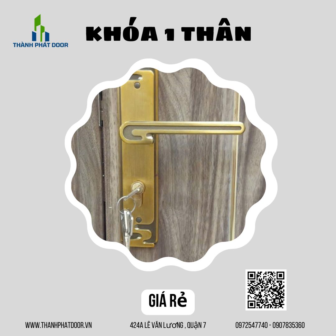 KHÓA TAY GẠT MÀU VÀNG