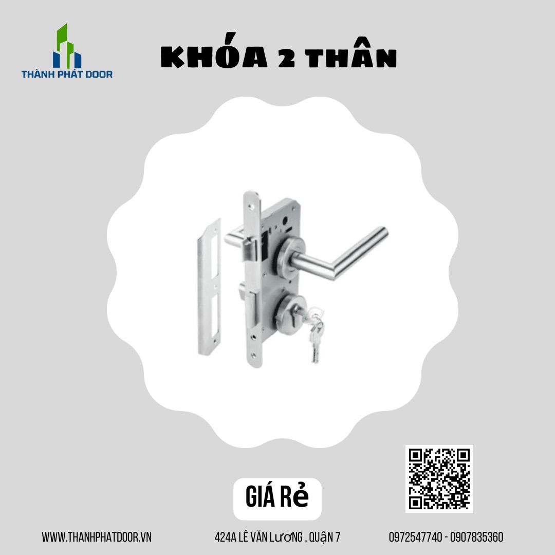KHÓA TAY GẠT INOX TRẮNG