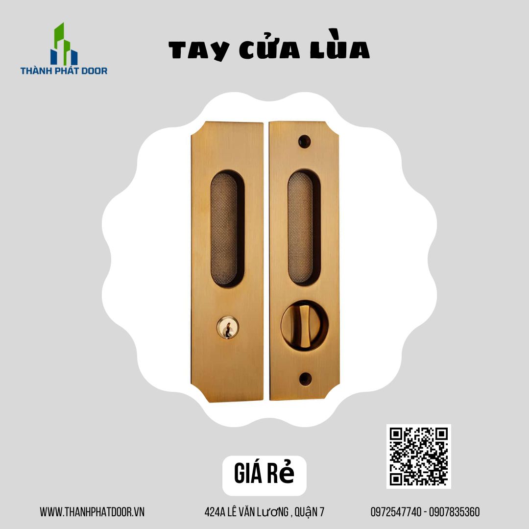 KHÓA CỬA LÙA MÀU VÀNG