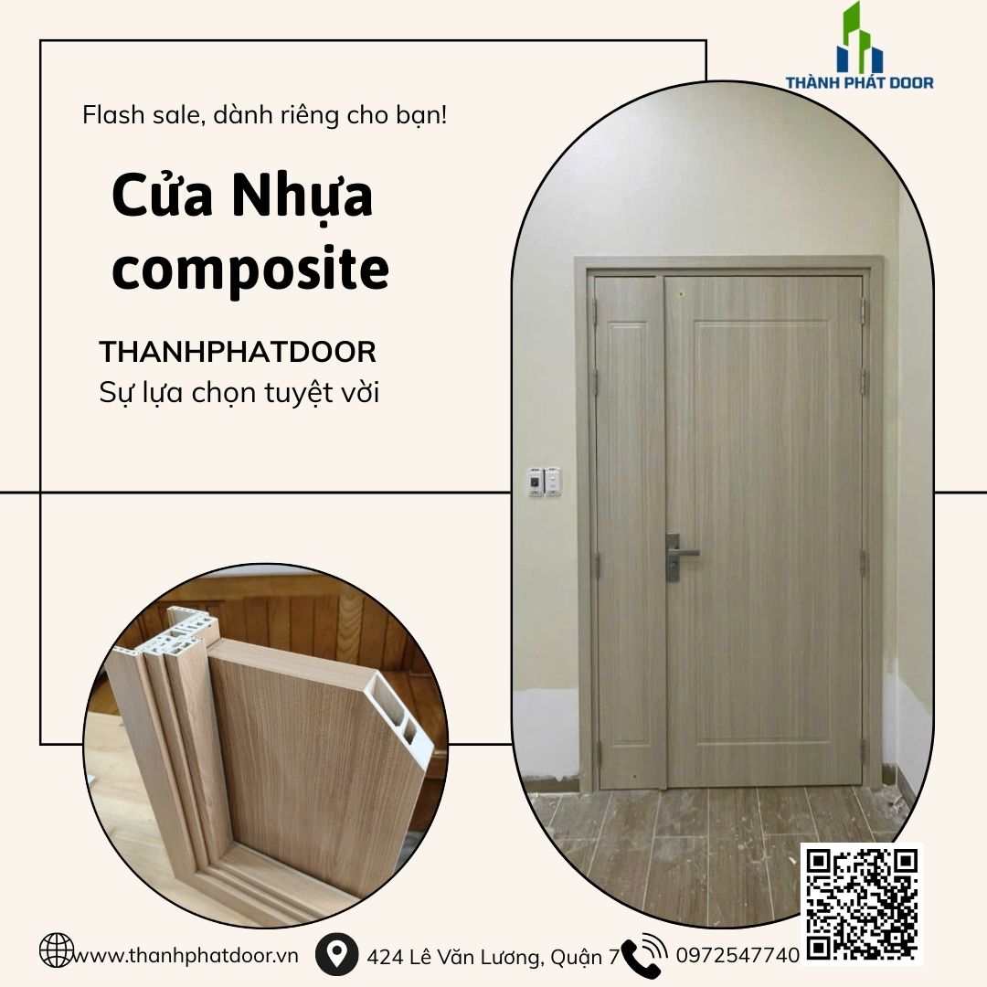 CỬA NHỰA COMPOSITE 2 CÁNH