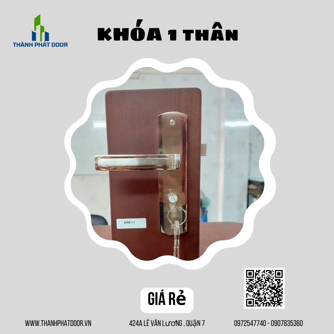 KHÓA TAY GẠT INOX TRẮNG