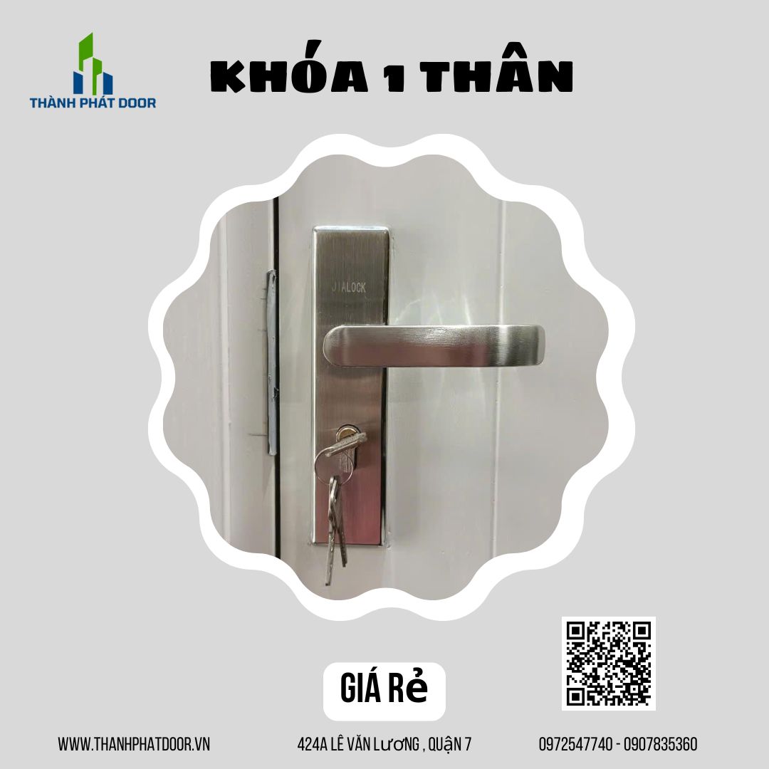 KHÓA TAY GẠT INOX TRẮNG